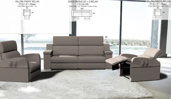 Sillón con asiento relax motorizado