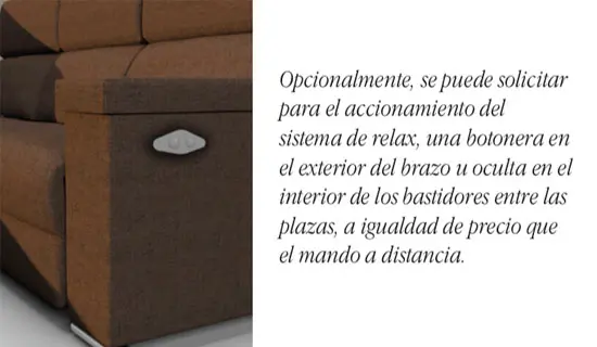 Detalle botonera de brazo