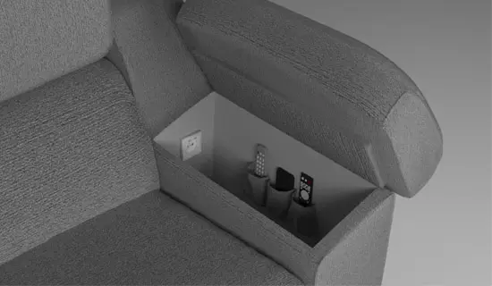 brazo con almacenamiento arcon