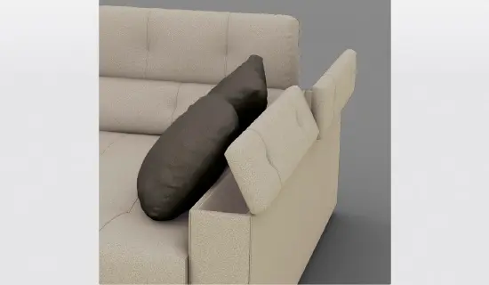 Detalle de brazo arcón en tumbona